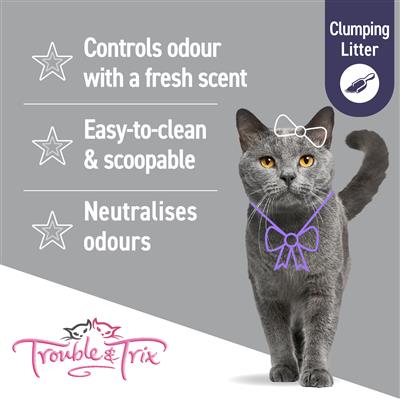 Litter Cat Trouble & Trix Clumping Lavender [:15lit]
