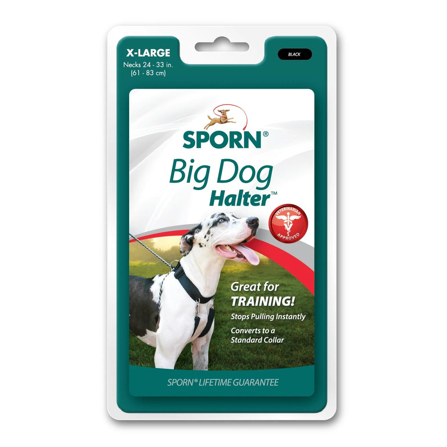 Head Collar Sporn Big Dog Halter Black [:extra Large]