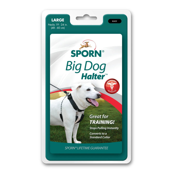 Head Collar Sporn Big Dog Halter Black [:extra Large]