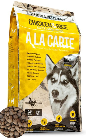 A La Carte Dog Adult Chicken & Rice 18kg