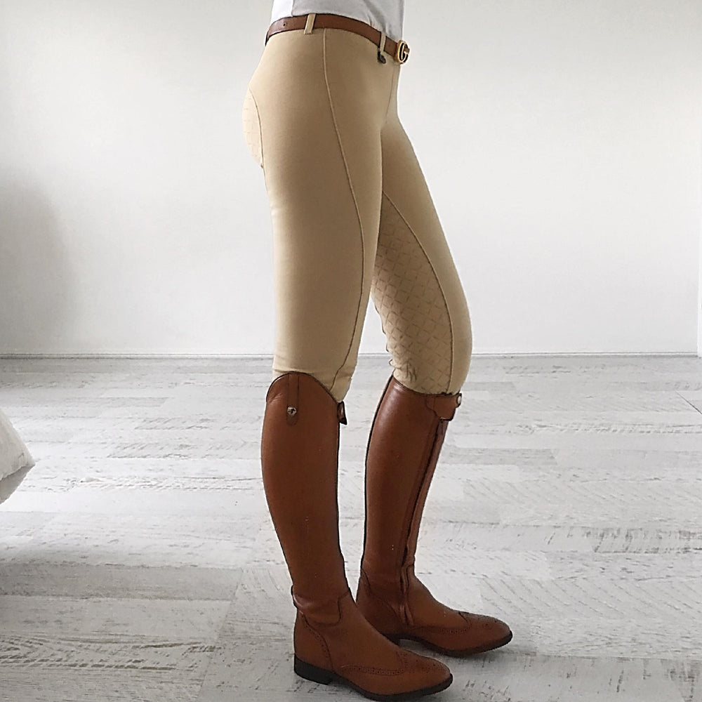 Jodhpurs Peter Williams Gel Seat Pull On Ladies Beige [:08]
