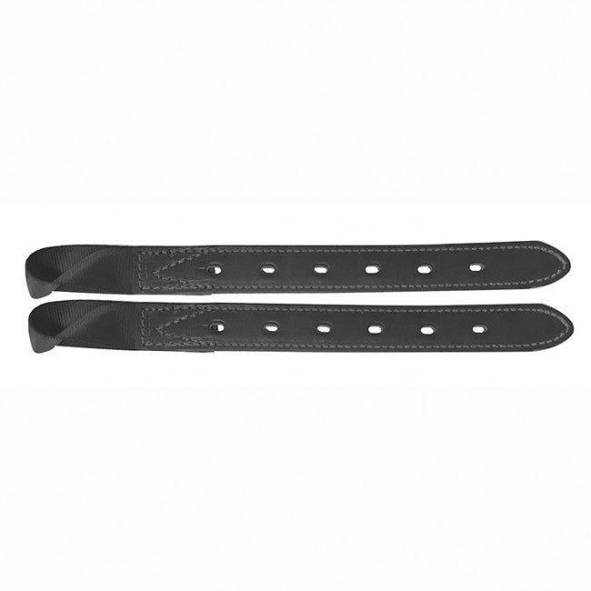 Girth Point Bates Leather Show Pair Black [:23"]