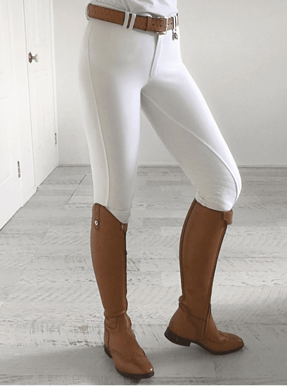 Jodhpurs Peter Williams Gel Seat Pull On Ladies White [:08]