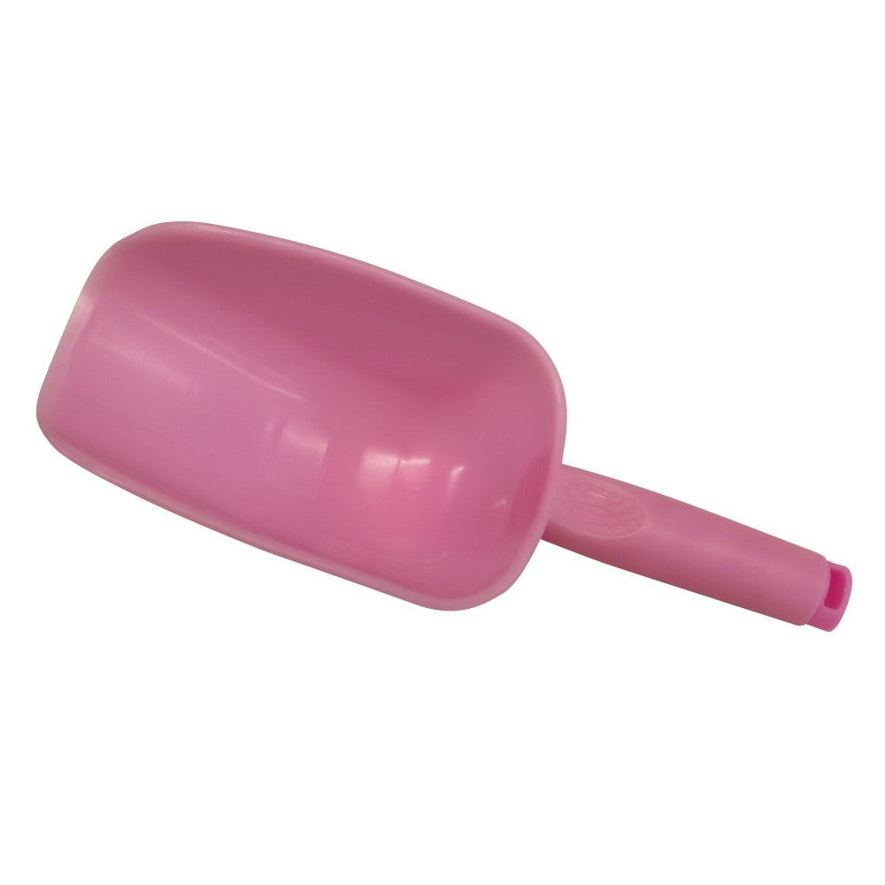 Feed Scoop Plastic Open Small Pink 