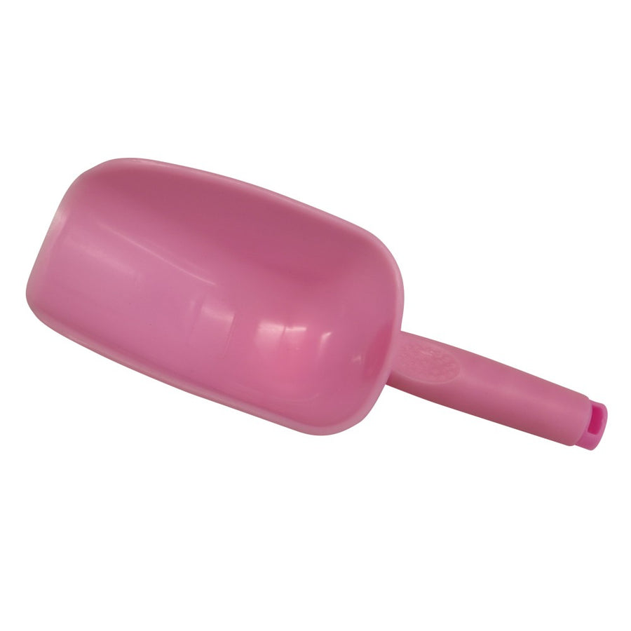 Feed Scoop Plastic Open Small Pink 