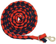 Lead Plaited Webbing Brass Plated Snap Orange & Navy