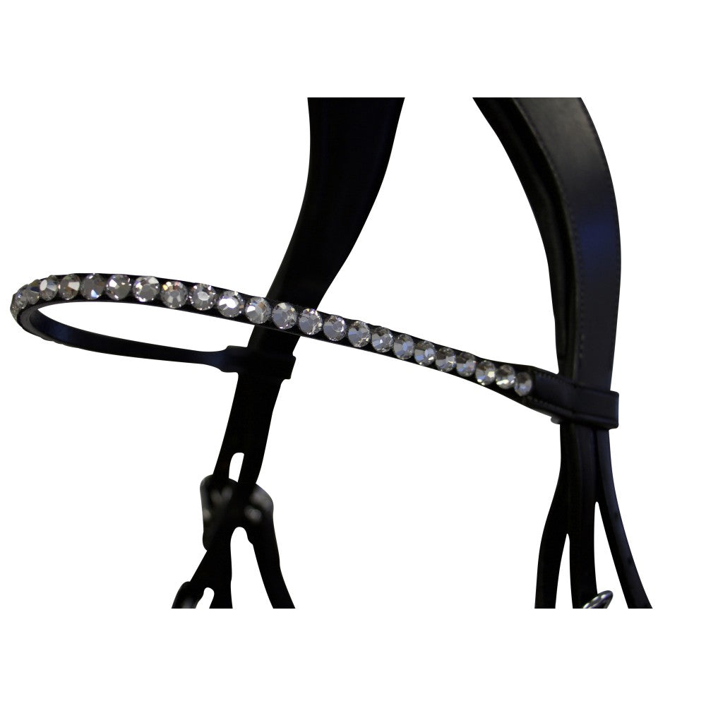 Bridle Snaffle Acavalllo Cupido Anatomic Crown Black [:cob]