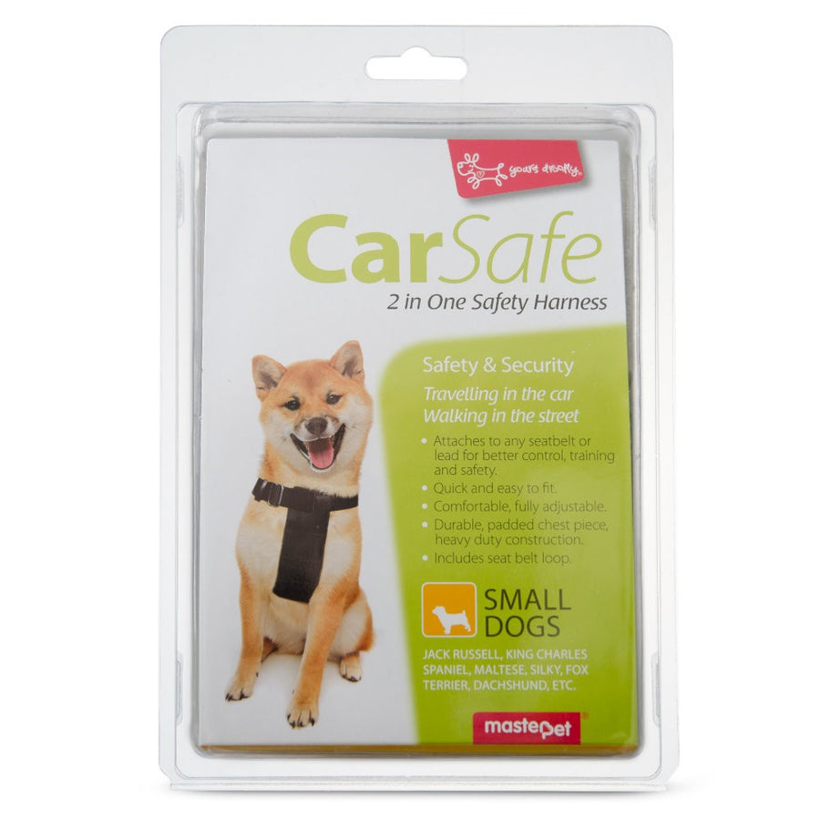 Harness Car Yours Droolly Black Small