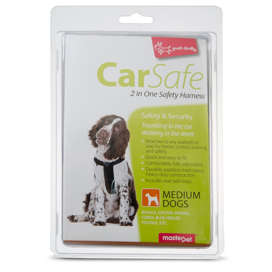 Harness Car Yours Droolly Black Medium