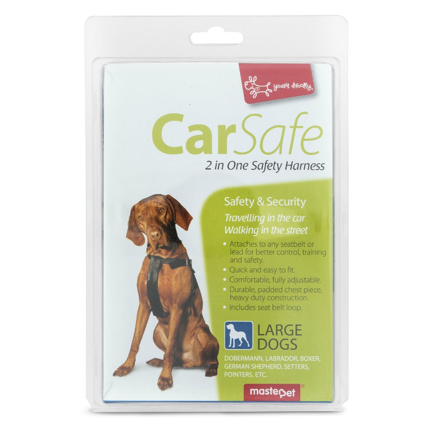 Harness Car Yours Droolly Black Large