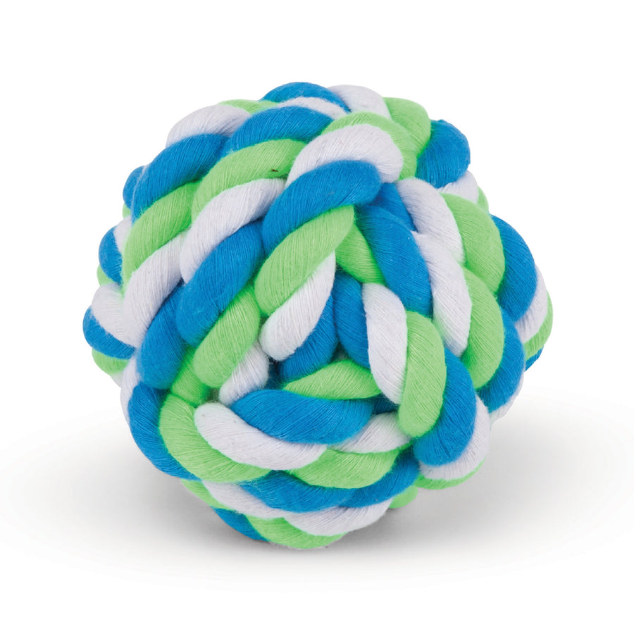 Kazoo Dog Toy Twisted Rope Knot Ball [:small]