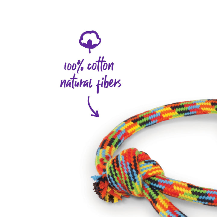 Kazoo Dog Toy Braided Rope Sling Tennis Ball [:medium]