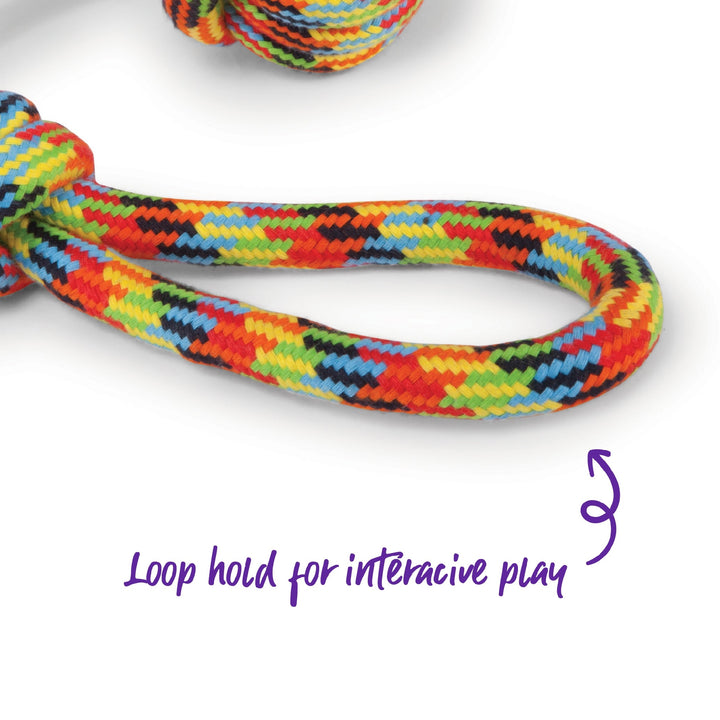 Kazoo Dog Toy Braided Rope Sling Knot Ball [:medium]