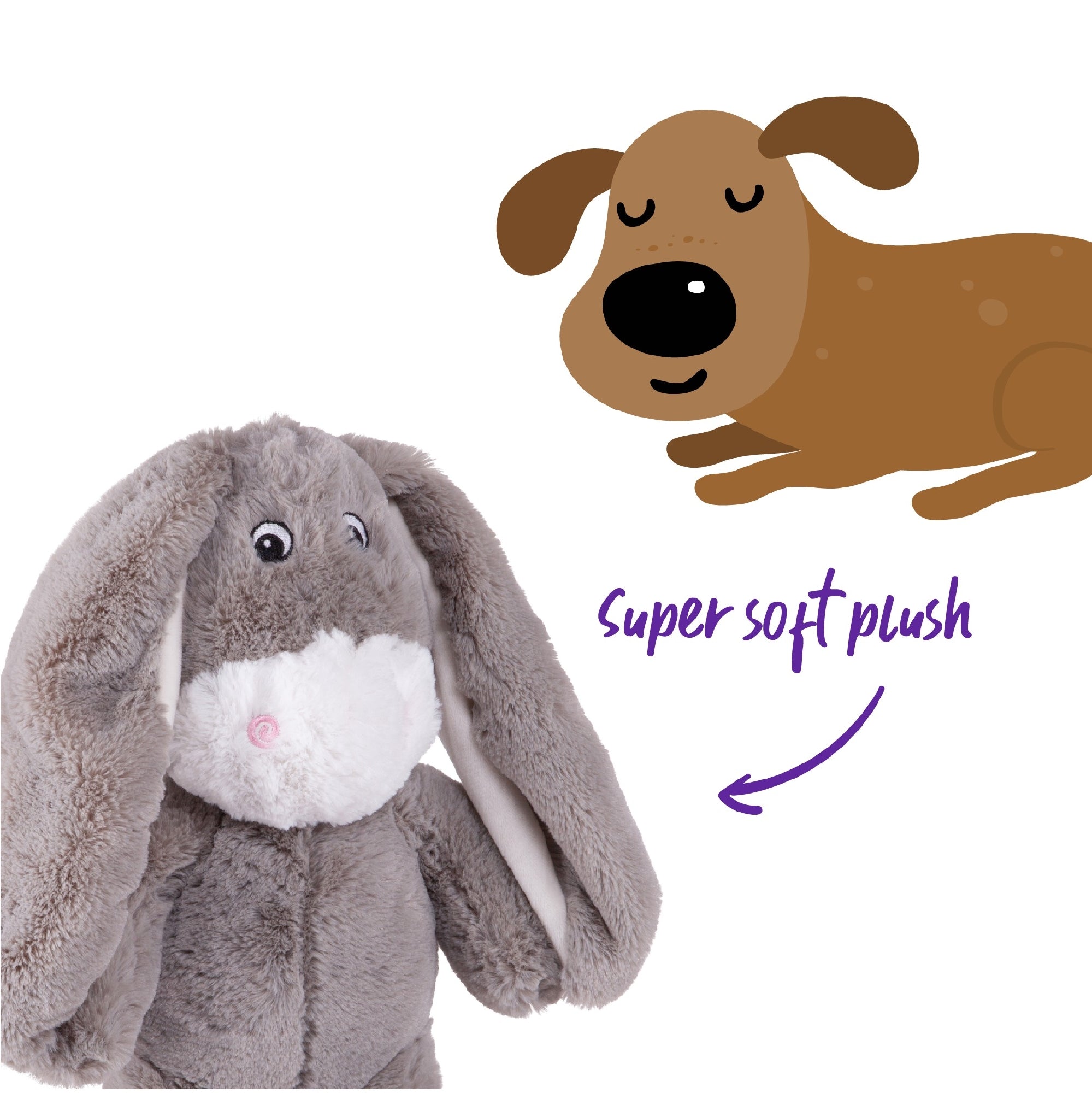 Kazoo Dog Toy Furries Long Eared Donkey [:small]