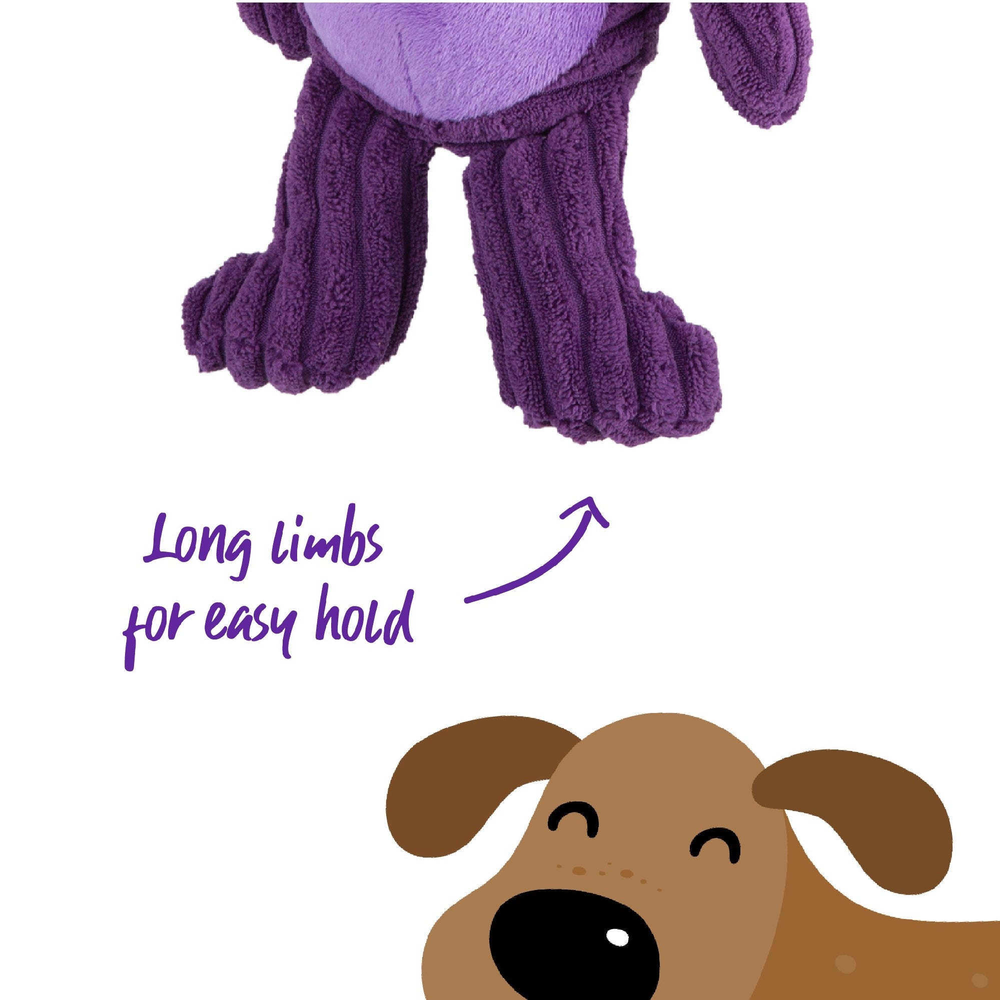 Kazoo Dog Toy Furries Funky Elephant Medium