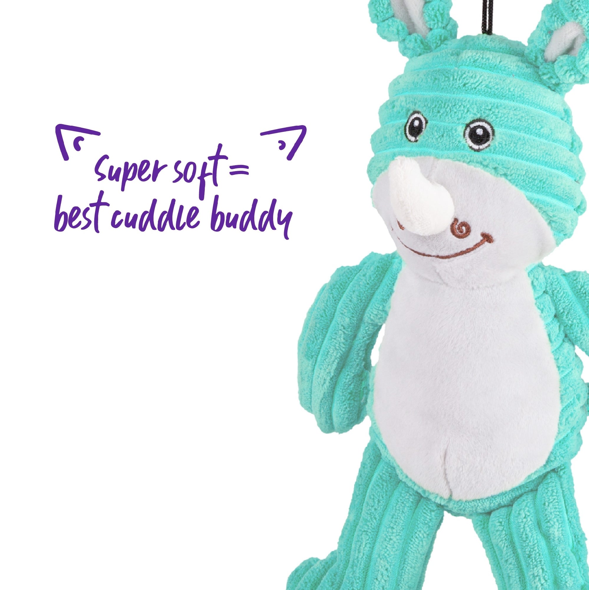 Kazoo Dog Toy Furries Funky Rhino Medium