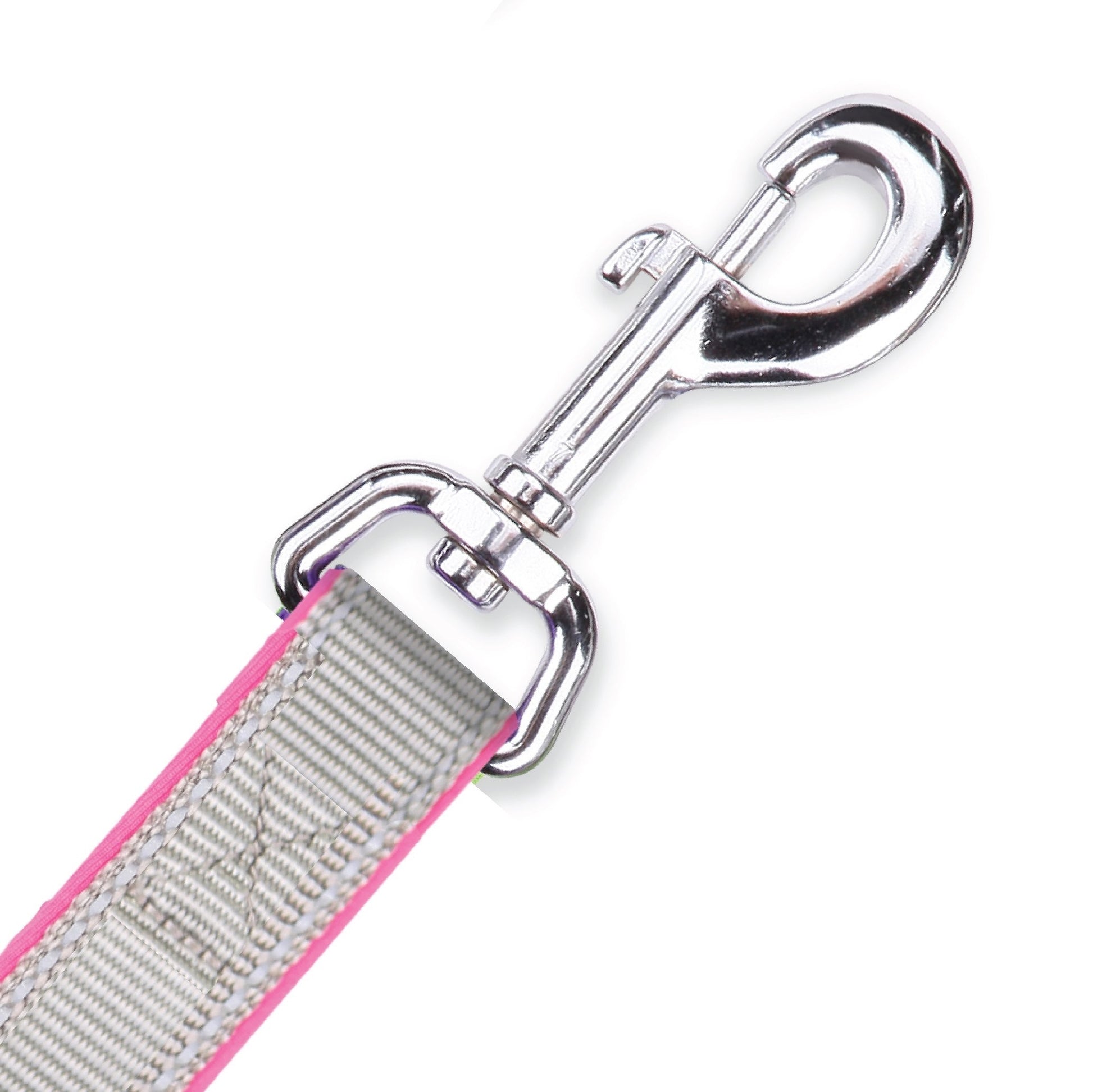 Kazoo Dog Leash Active Silver & Pink 1200mm [:15mm]