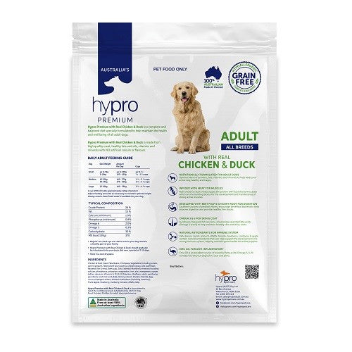 Hypro Premium Adult Chicken & Duck 9kg 