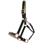 Headstall Leather Padded Jeremy & Lord Rose Gold Brown [:cob By Order]