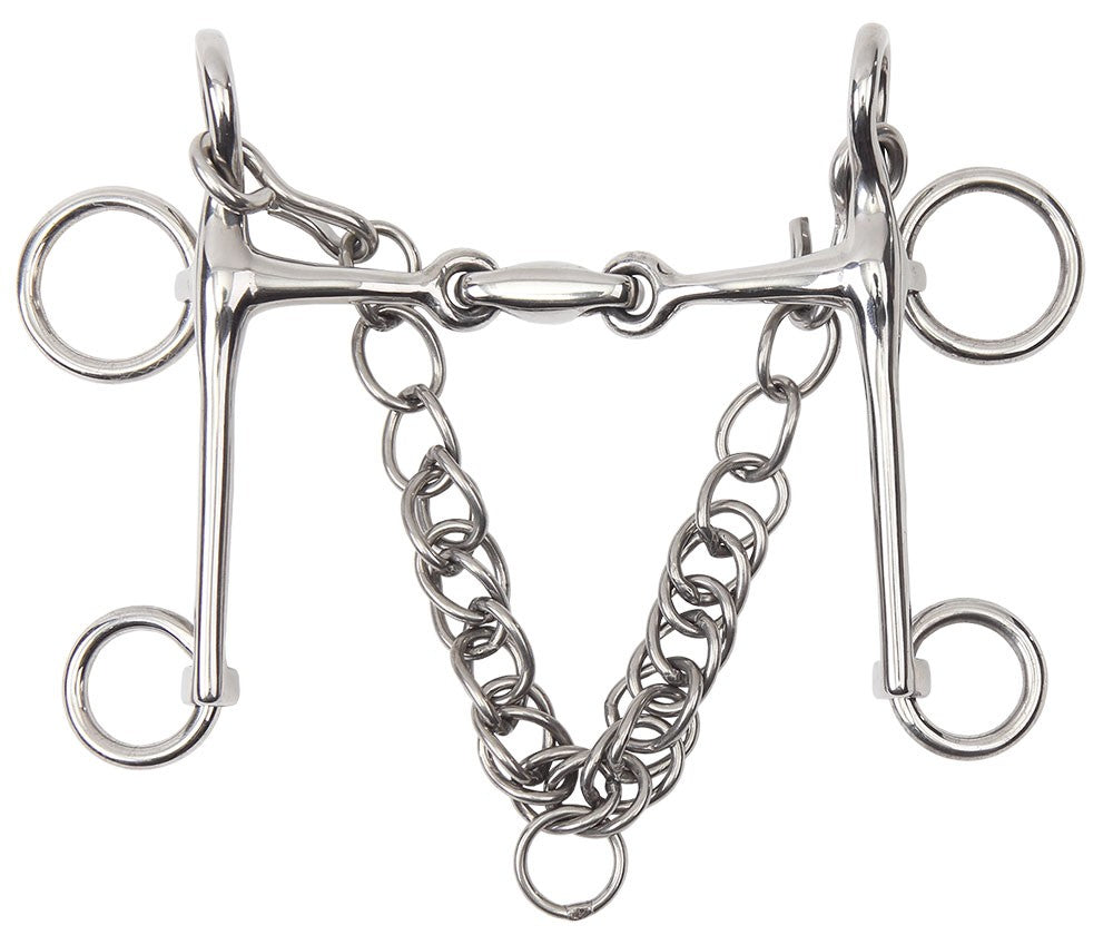Rugby Pelham Bit Training Mouth Stainless Steel [:12.5cm 5.0"]