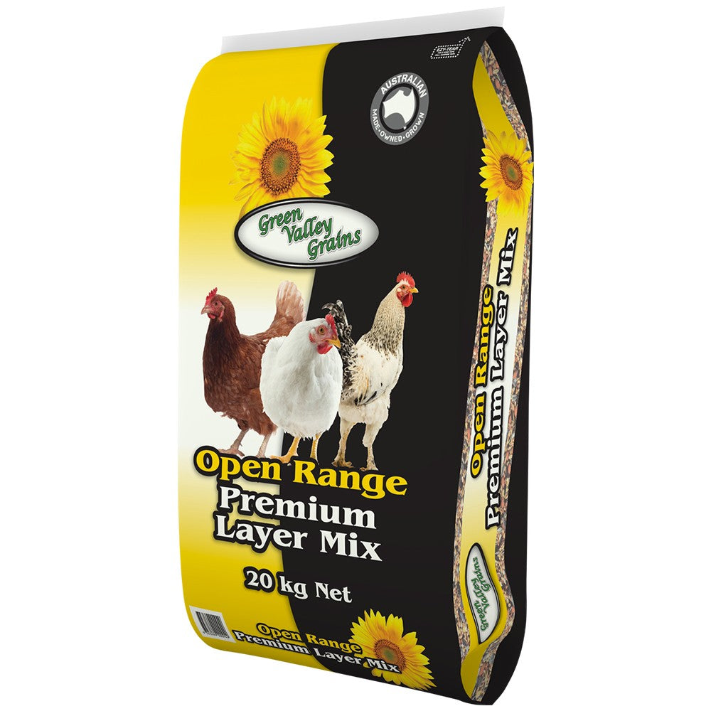 Green Valley Poultry Open Range Premium Layer Mix 20kg