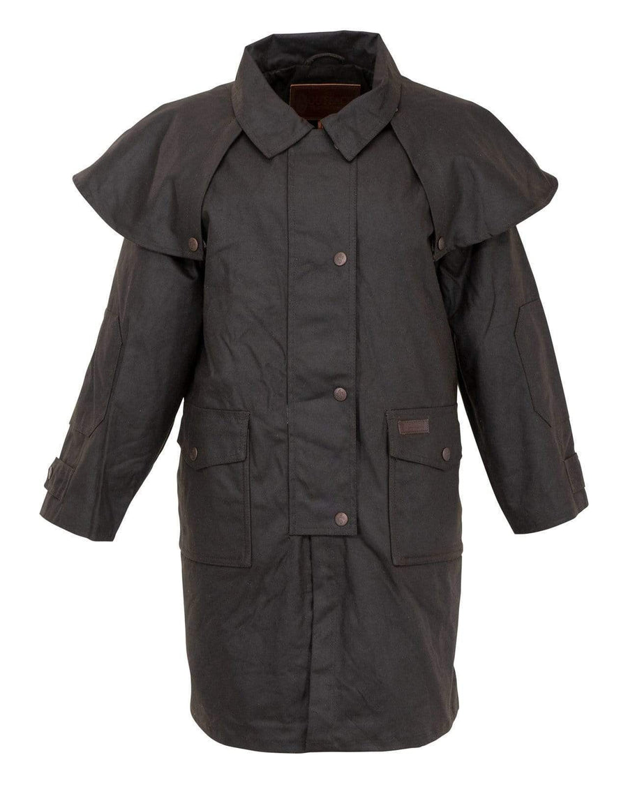 Oilskin Outback Childs Coat Brown 06 [:06 By Order]