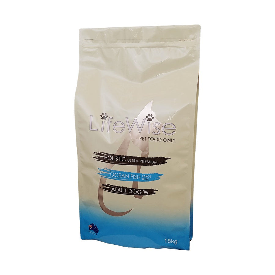 Lifewise Dog Adult Ocean Fish & Lamb & Vegetables Large Bites 18kg