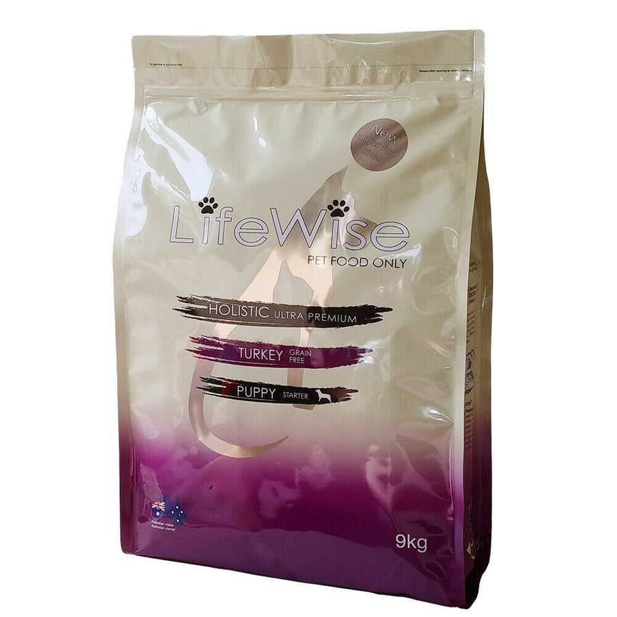 Lifewise Dog Puppy Grainfree Turkey & Lamb & Vegetables Large Bites 9kg