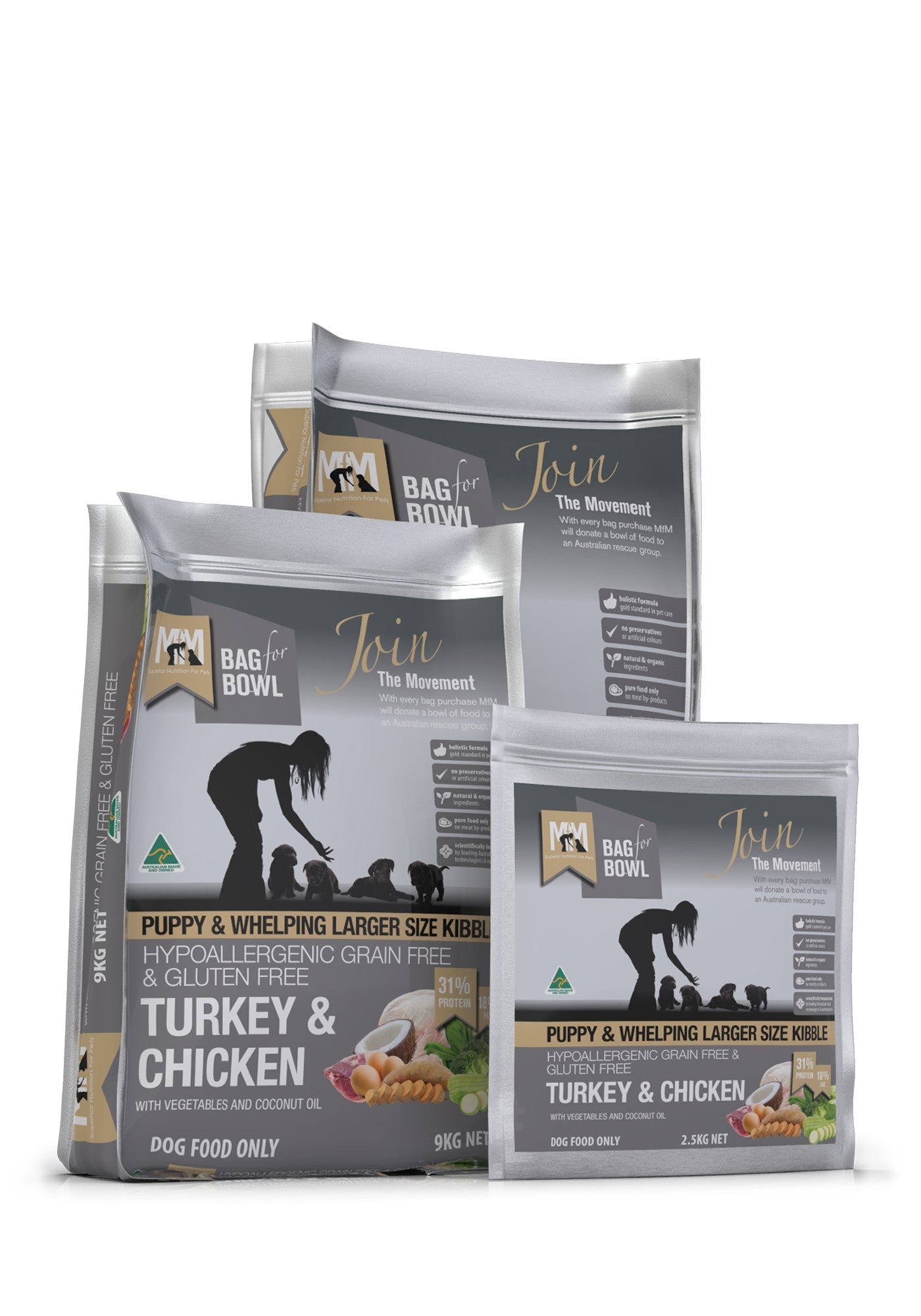 Meals For Mutts Puppy Grainfree Turkey & Chicken 9kg
