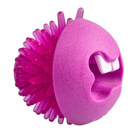 Rogz Dog Toy Fred Treat Ball Pink
