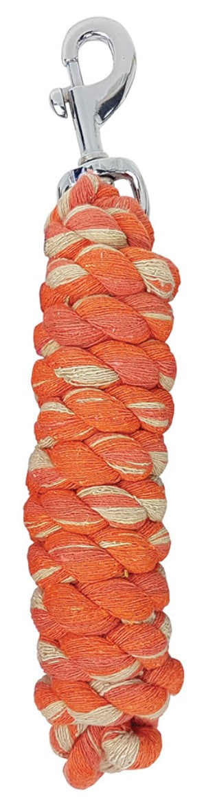 Lead Rope Cotton 1.8mt Orange Mix