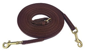 Reins Draw Running Leather Oregon Black