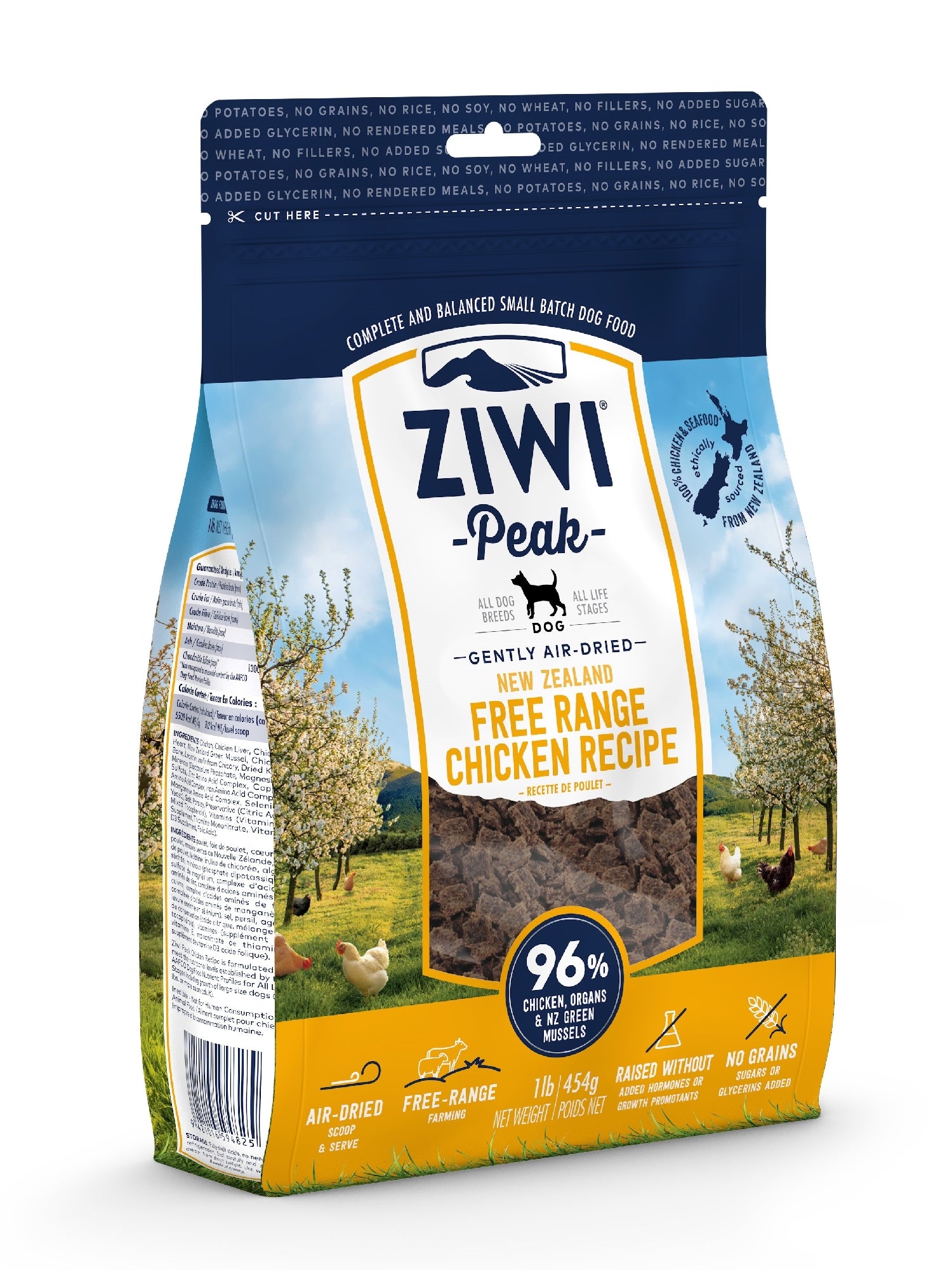 Ziwi Peak Air Dried Dog Food Chicken [:454gm]
