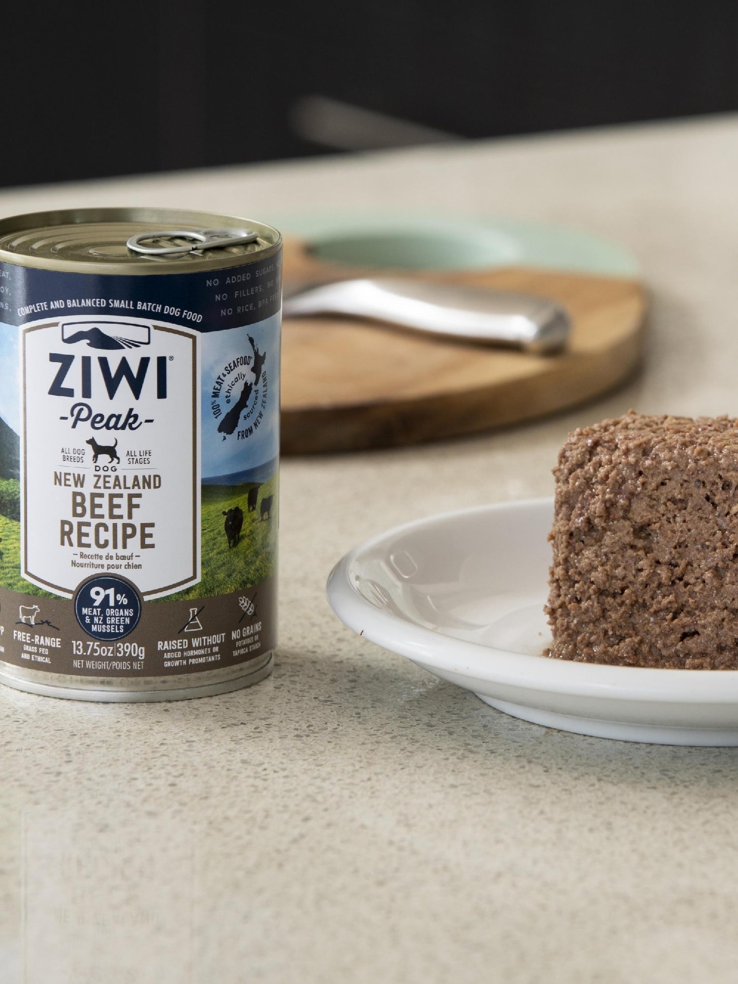 Ziwi Peak Dog Food Can Beef 390gm
