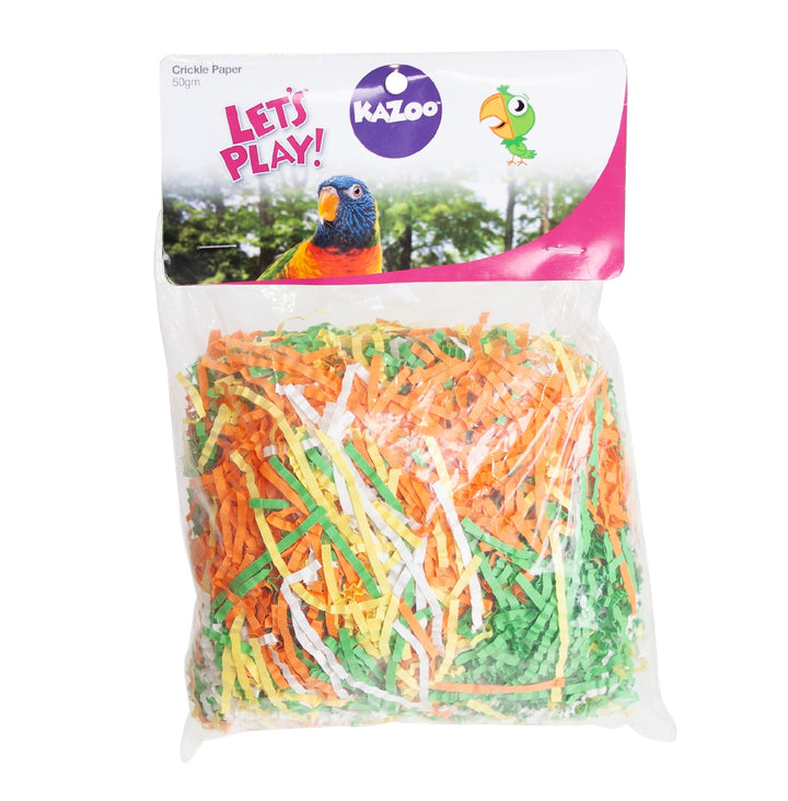Bird Toy Kazoo Replacement Crinkle Paper 50gm