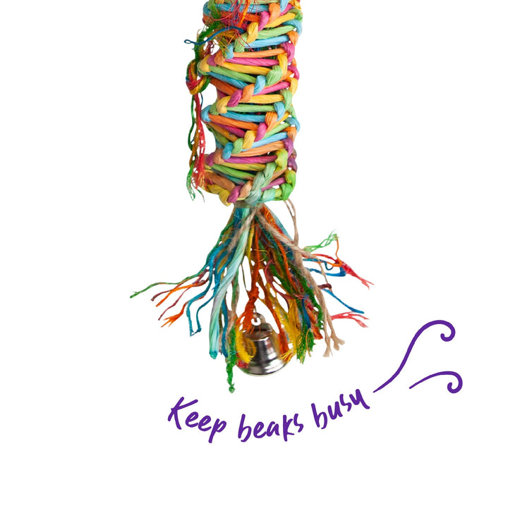 Bird Toy Kazoo Rainbow Sisal Tower Medium
