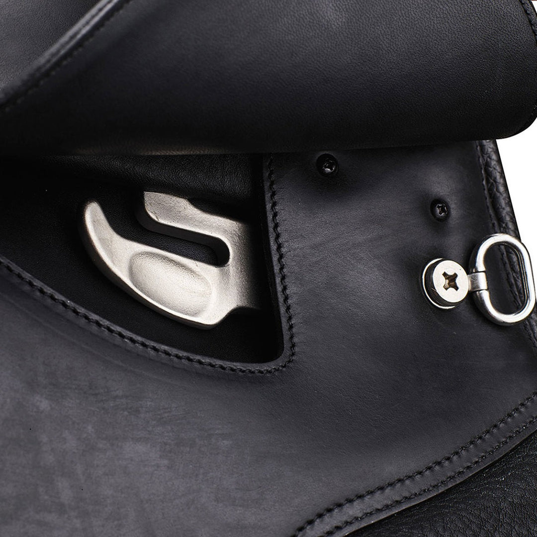 Arena Dressage Saddle Black [:43cm 17.0"]
