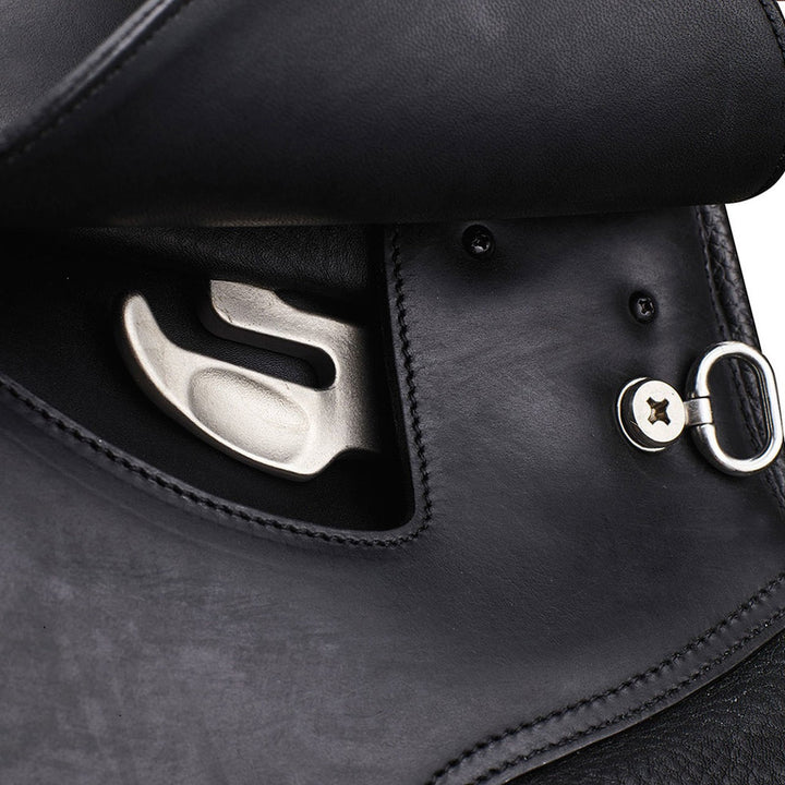 Arena Dressage Saddle Black [:43cm 17.0"]