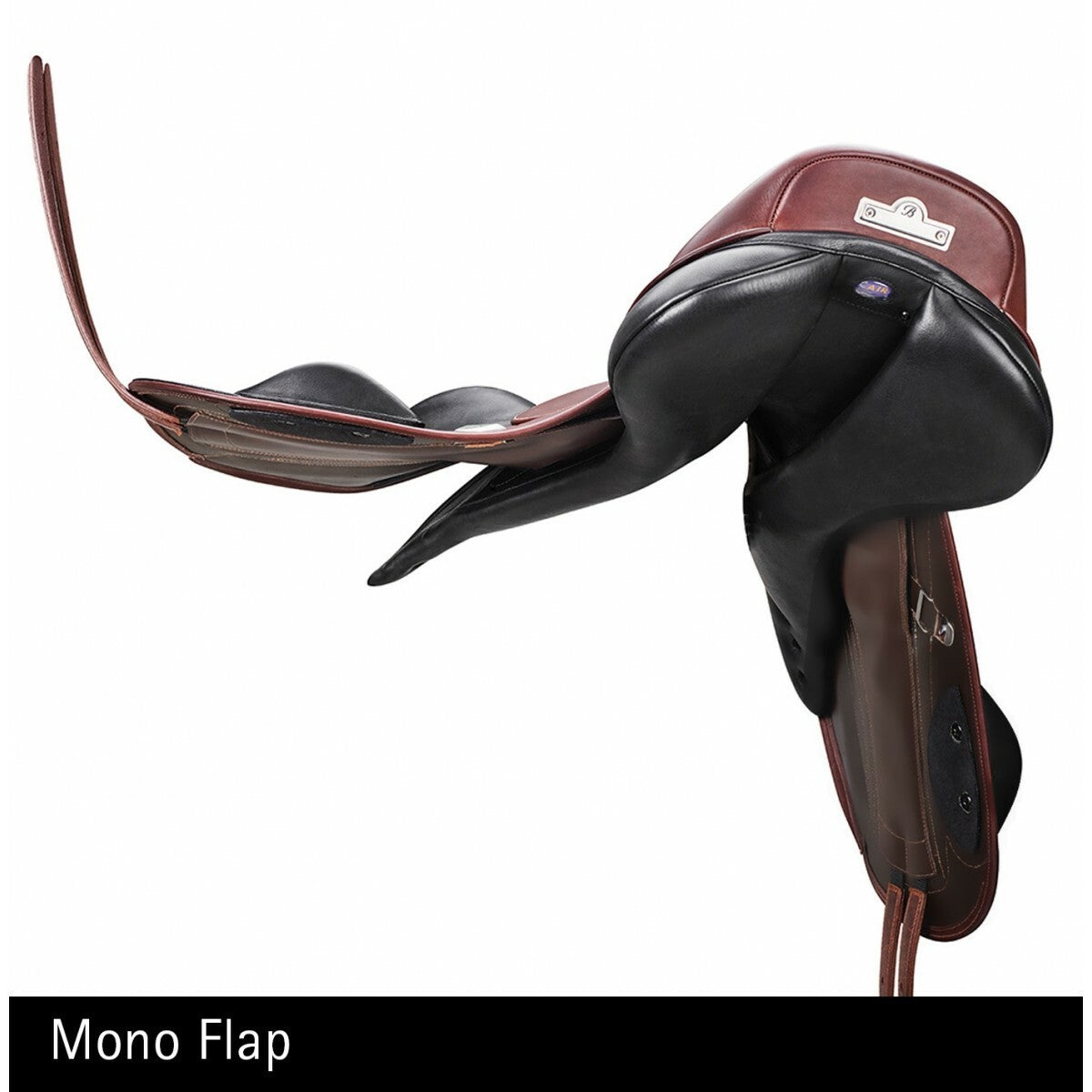 Bates Advanta Jumping Saddle Cair Havana Brown & Classic Black [:43cm / 17.0"]