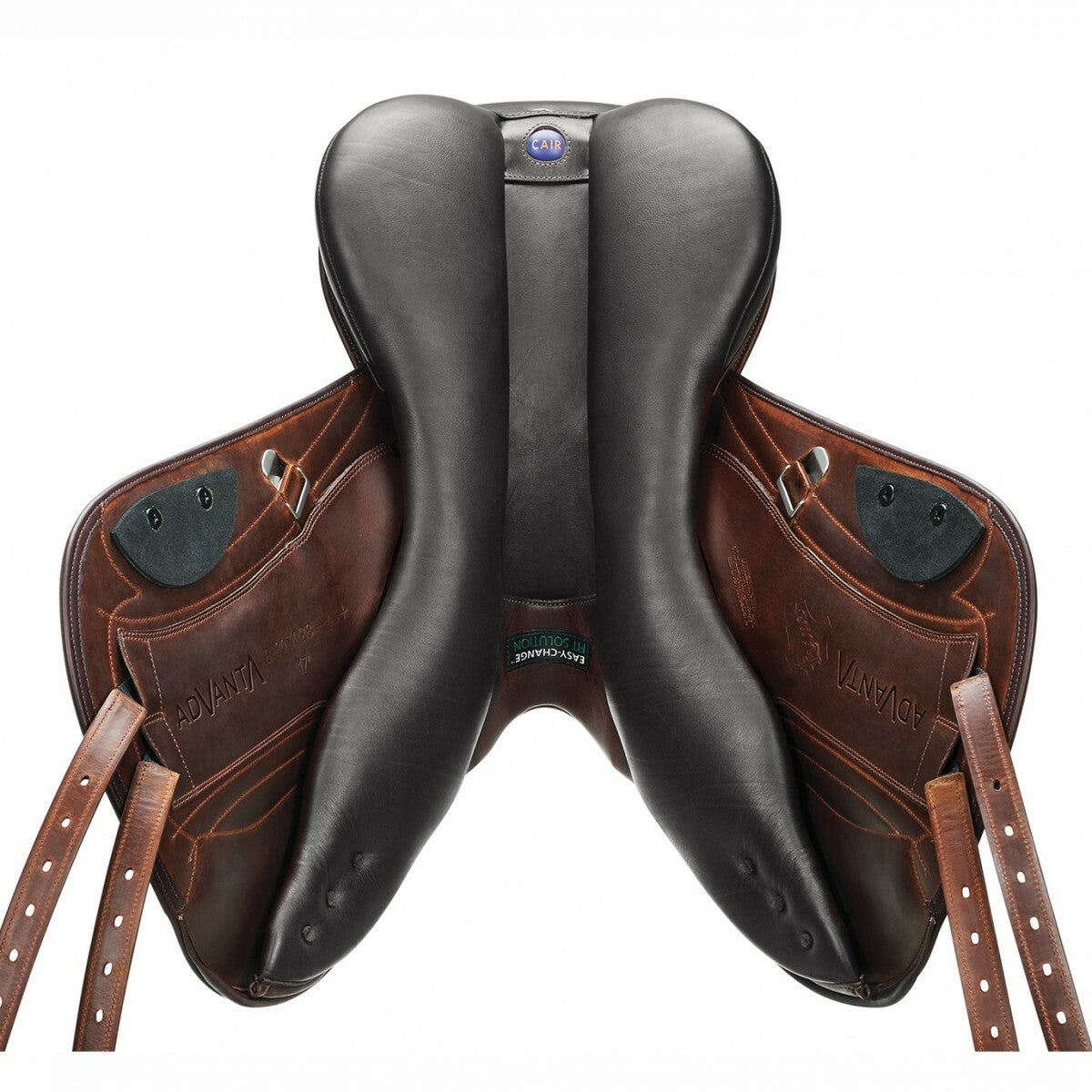 Bates Advanta Jumping Saddle Cair Havana Brown & Classic Black [:43cm / 17.0"]