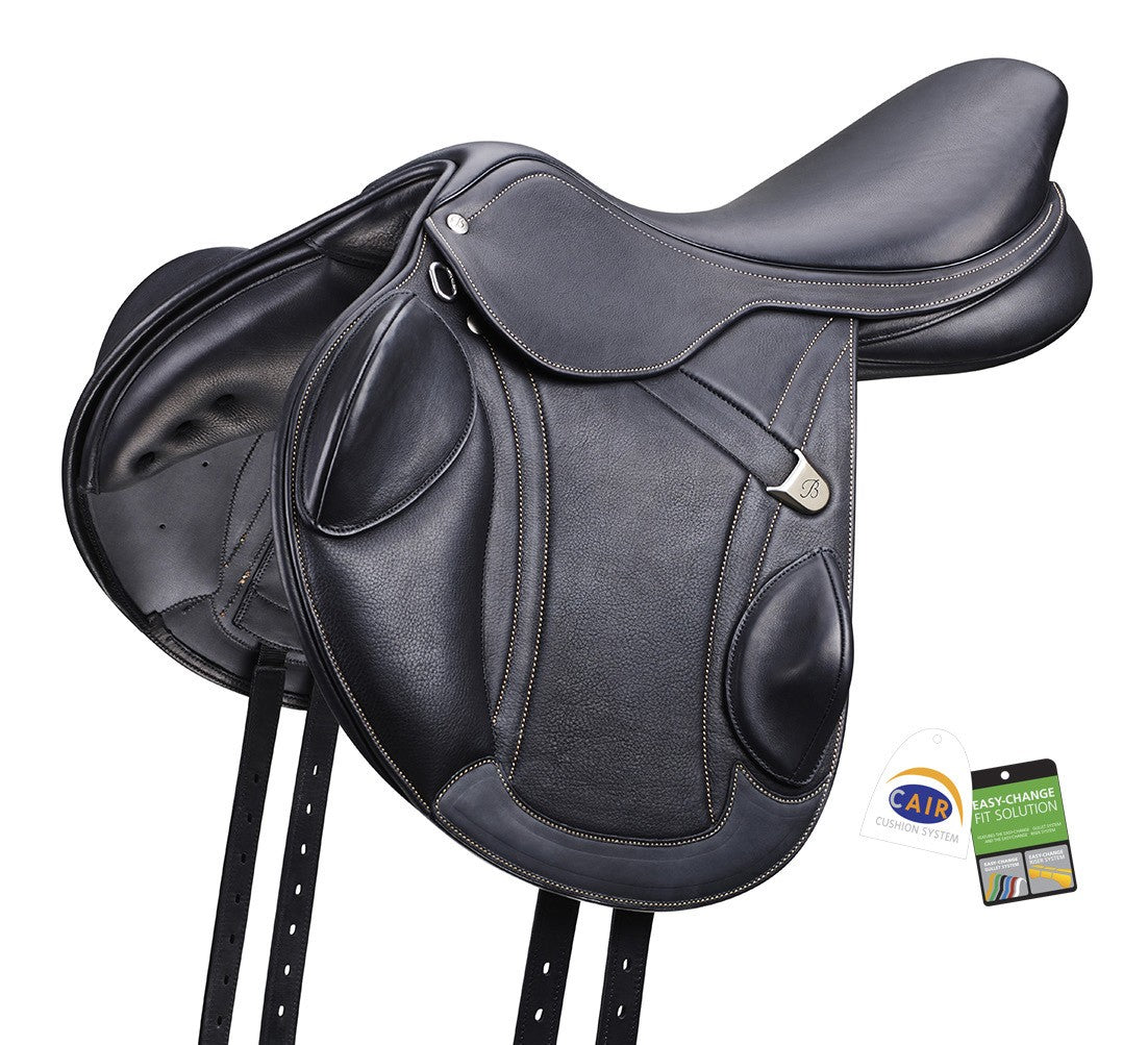 Bates Advanta Jumping Saddle Cair Havana Brown & Classic Black [:43cm / 17.0"]