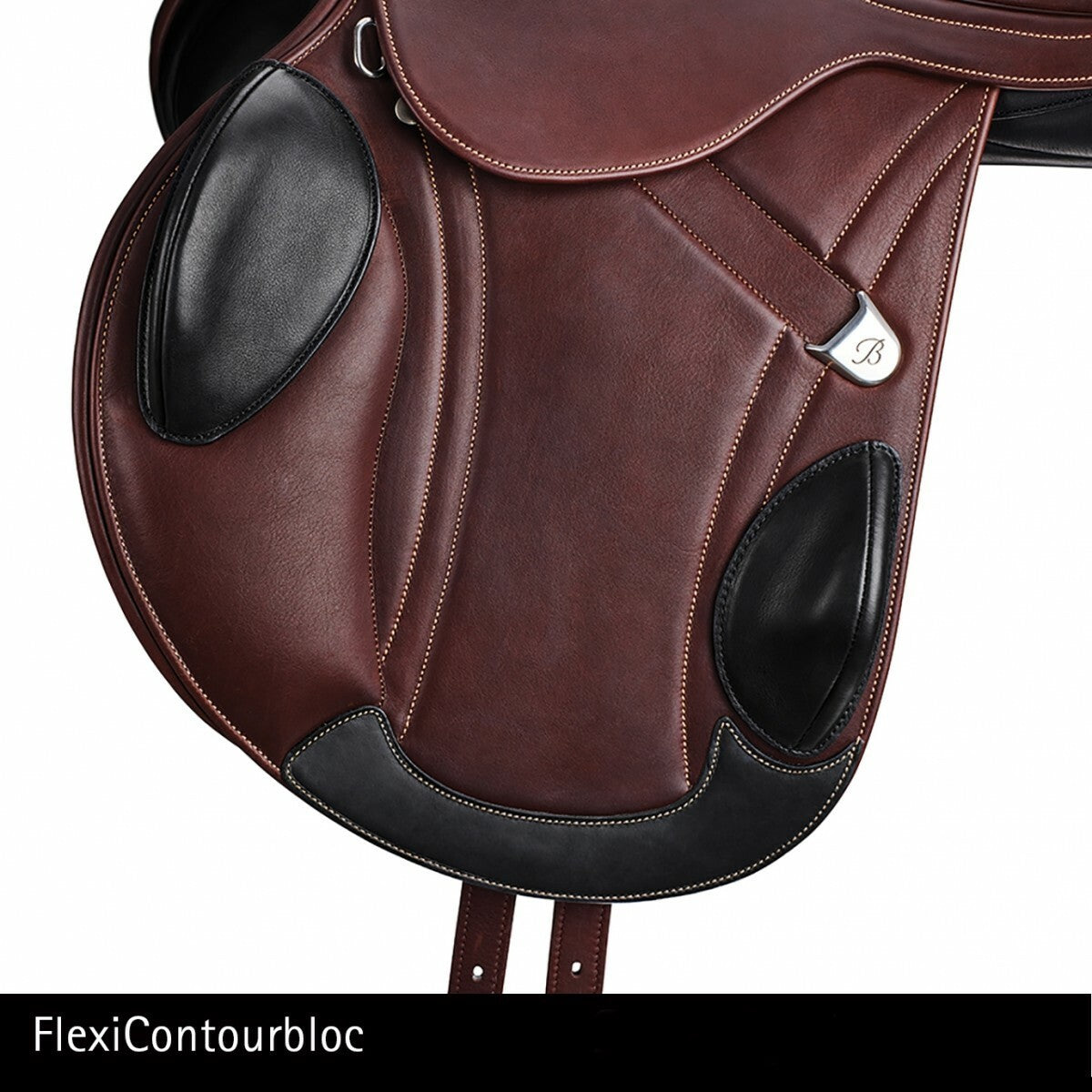 Bates Advanta Jumping Saddle Cair Havana Brown & Classic Black [:43cm / 17.0"]
