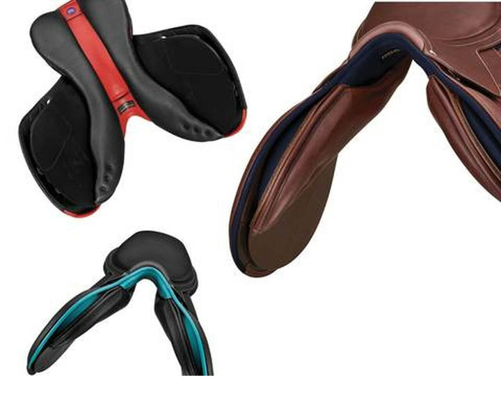 Bates Victrix Jumping Saddle Cair Havana Brown & Spice [:44cm 17.5"]