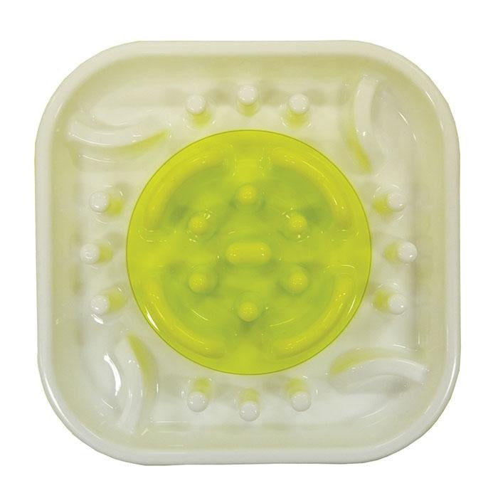 Bowl Scream Slow Feed Interactive 28cmx28cmx7cm Loud Green