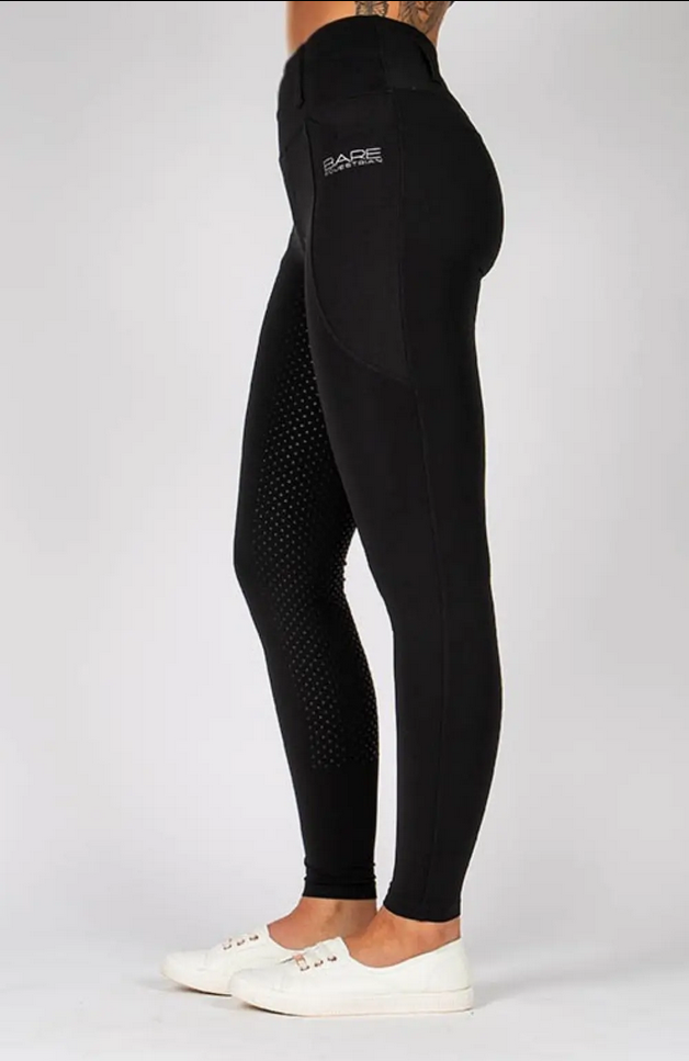 Tights Bare Equestrian Thermo Fit Winter Performance Riding Black [:extra Small]