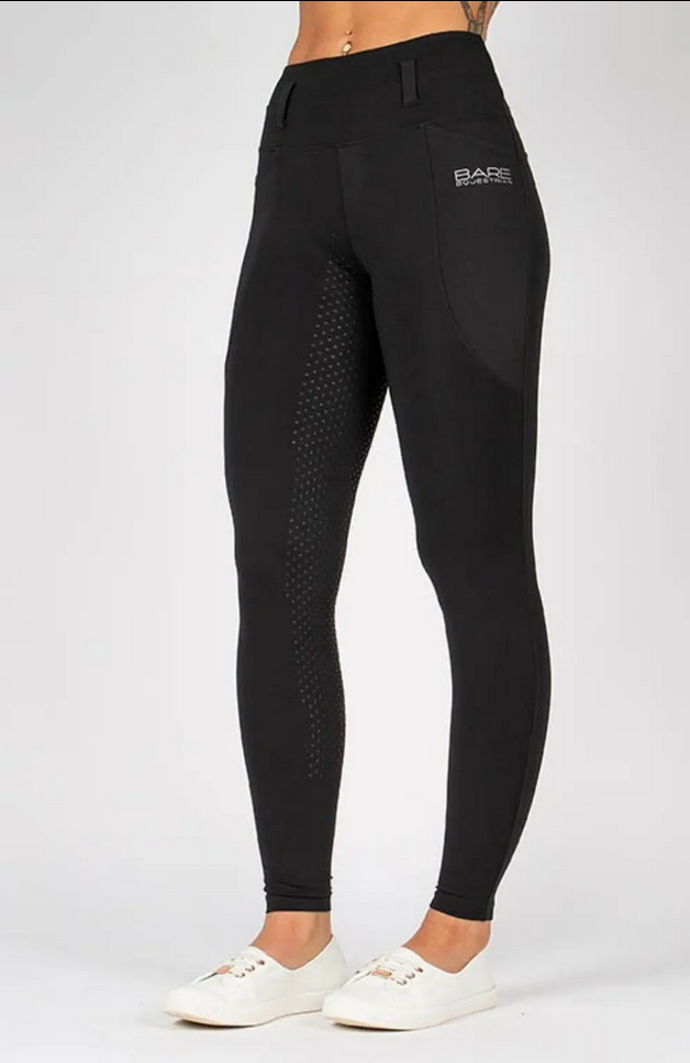 Tights Bare Equestrian Thermo Fit Winter Performance Riding Black [:extra Small]