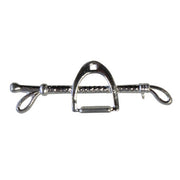 Stock Pin Huntington Stirrup Silver Colour