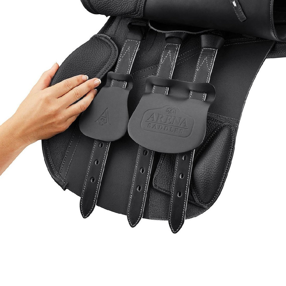 Arena All Purpose High Wither Saddle Black [:43cm 17.0"]