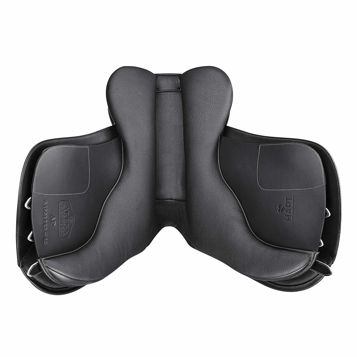 Arena All Purpose High Wither Saddle Black [:43cm 17.0"]