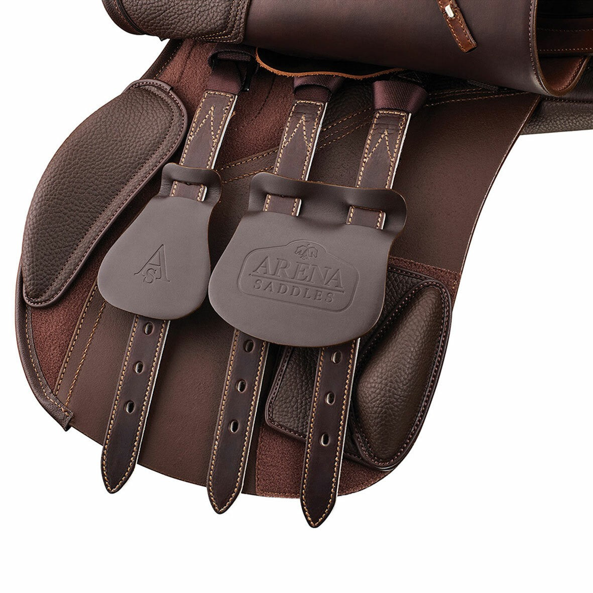Arena All Purpose High Wither Saddle Brown [:43cm 17.0"]